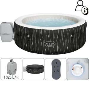 Bestway jacuzzi spa hollywood airjet 196x66cm, 908l, 6 persoane / джакузи спа bestway hollywood airjet 196x66 см, 908 л, 6 человек