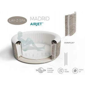 Bestway jacuzzi spa madrid airjet 180x66 см, 669 л, 2-4 человека Thumbnail 5