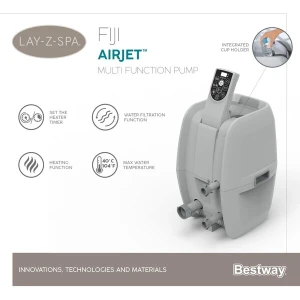 Джакузи spa bestway fiji airjet 180x66 см, 669 л, 2-4 человека Thumbnail 9