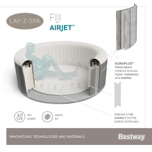 Джакузи spa bestway fiji airjet 180x66 см, 669 л, 2-4 человека Thumbnail 8