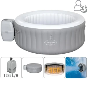Bestway jacuzzi spa st.lucia airjet 170x66cm, 605l, 2-3 persoane / джакузи спа bestway st.lucia airjet 170x66 см, 605 л, 2-3 человека