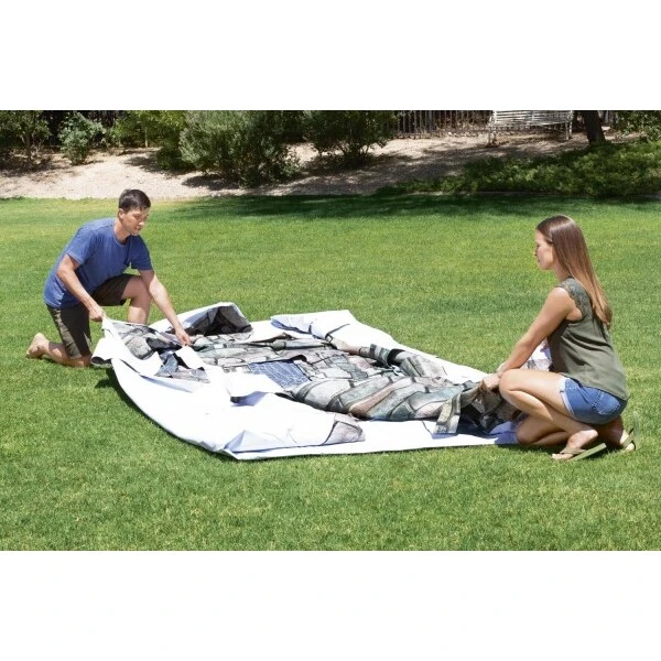 Bestway piscină power steel oval 610х366х122cm, 20241l, carcas metal 16
