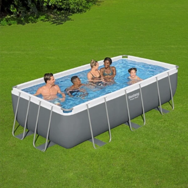 Bestway бассейн power steel 404x201x100cm, 6478л, метал каркас 3
