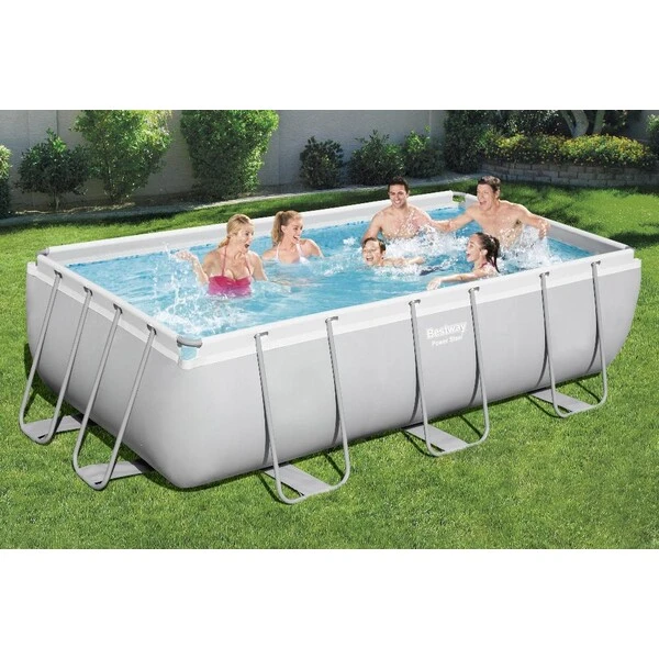 Bestway бассейн power steel 404x201x100cm, 6478л, метал каркас 9