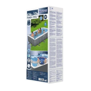 Bestway бассейн power steel 404x201x100cm, 6478л, метал каркас Thumbnail 7