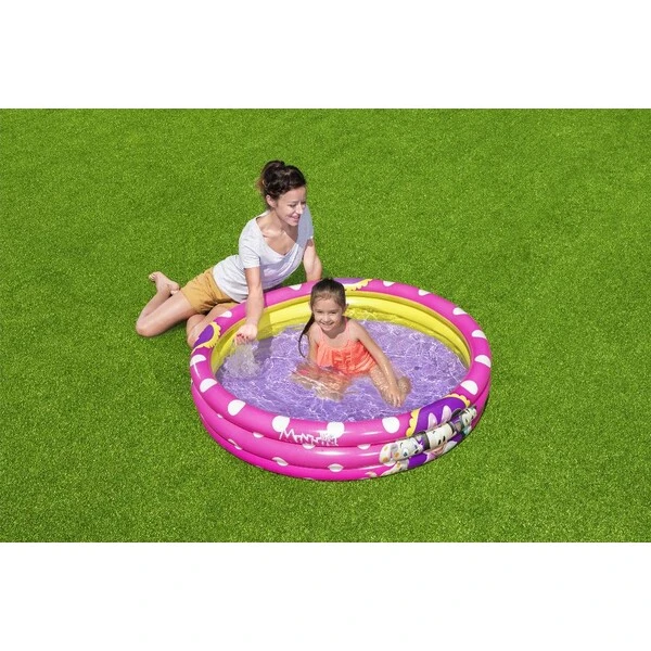 Bestway детский надувной бассейн “minnie mouse” 122х25 см, 140 л, 2+ 2