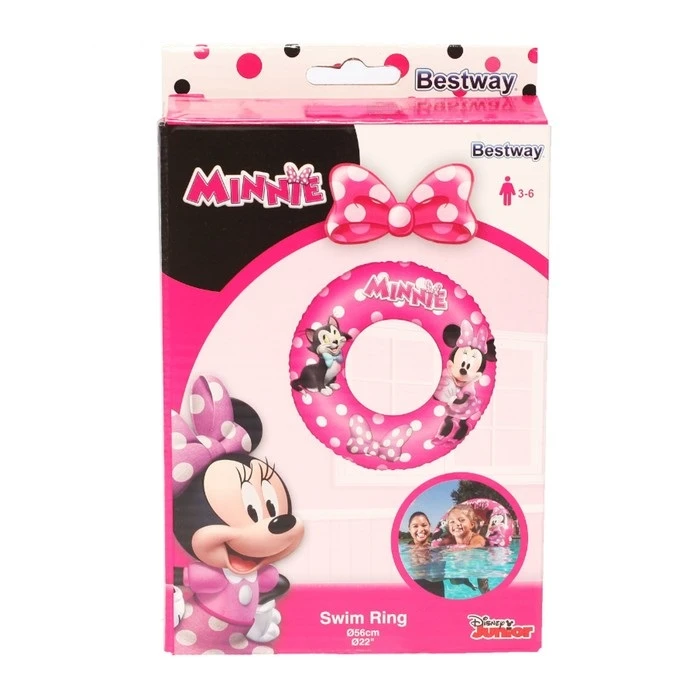Bestway детский надувной круг minnie mouse d56cm, 3-6 лет 6