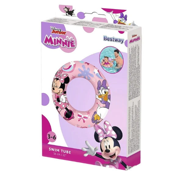 Bestway детский надувной круг minnie mouse d56cm, 3-6 лет 9