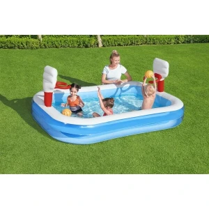 Bestway piscina gonflabilă pentru copii "basketball" cu inele și 2 mingi, 254x168x102 cm, 636 l, 3+ Thumbnail 2
