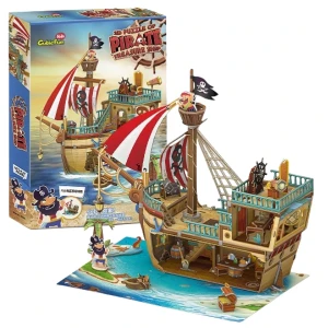 3d puzzle “corabia piraților cu comori”, 157 elemente