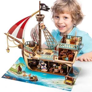 3d puzzle “corabia piraților cu comori”, 157 elemente Thumbnail 13