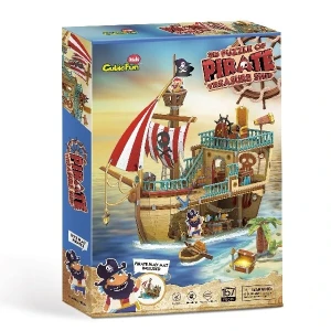 3d puzzle “corabia piraților cu comori”, 157 elemente Thumbnail 3
