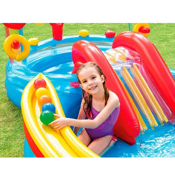 Intex centrul de joacă gonflabil "curcubeu" 297x193x135 cm, 381 l, până la 81 kg, 2+ 4