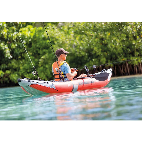 Intex надувной каяк “excursion pro k1” с веслами и насосом, 305x91x46 см, до 100 кг 2