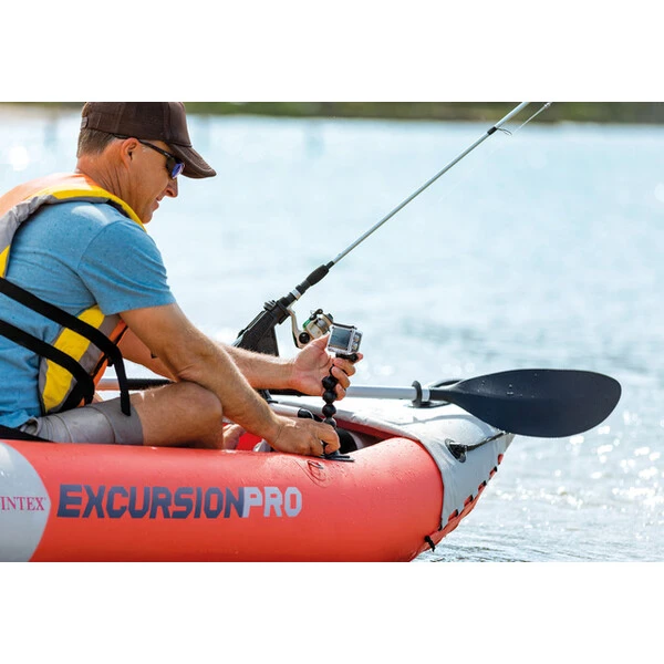Intex надувной каяк “excursion pro k1” с веслами и насосом, 305x91x46 см, до 100 кг 17