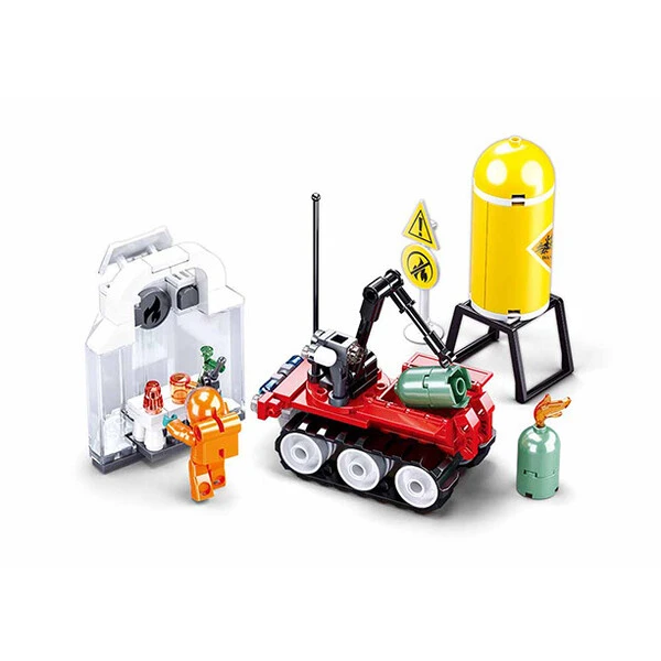 Set de construcție ”exerciții de incendiu”, 130 elem. 4