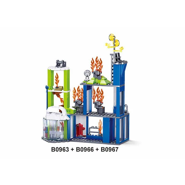 Set de construcție ”exerciții de incendiu”, 130 elem. 5