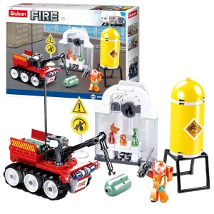 Set de construcție ”exerciții de incendiu”, 130 elem.