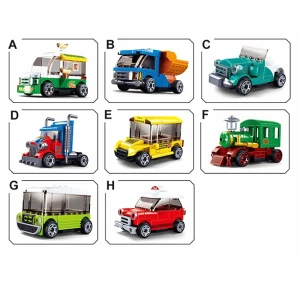 Set de construcție ”transport urban”, cu inerție 8 modele, de la 41 pînă la 57 elem. Thumbnail 4