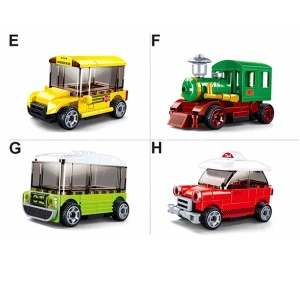 Set de construcție ”transport urban”, cu inerție 8 modele, de la 41 pînă la 57 elem. Thumbnail 9