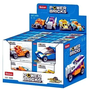 Set de construcție ”mașini de curse”, cu inerție 8 modele, de la 45 pînă la 54 elem.
