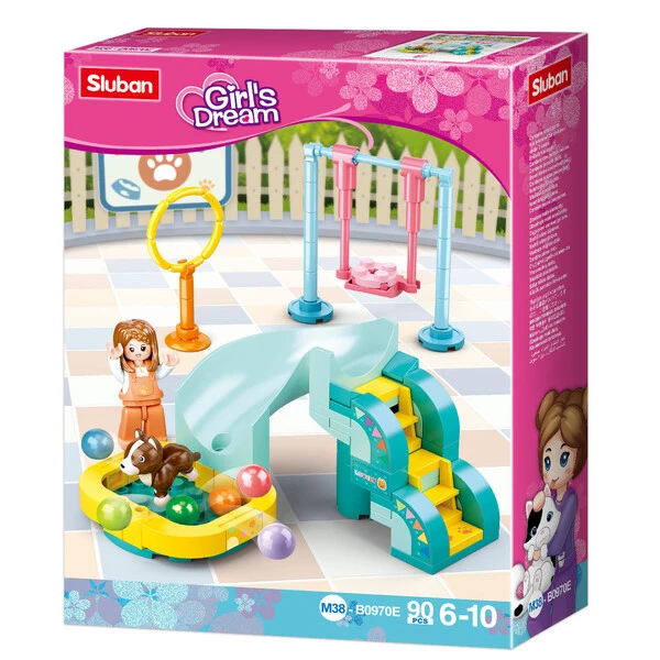 Set de construcție ”parc de distracții pentru animale de companie”, 6 modele, de la 79 pînă la 91 elem. 4