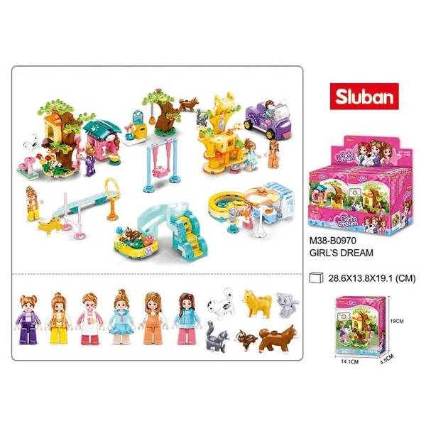 Set de construcție ”parc de distracții pentru animale de companie”, 6 modele, de la 79 pînă la 91 elem. 2