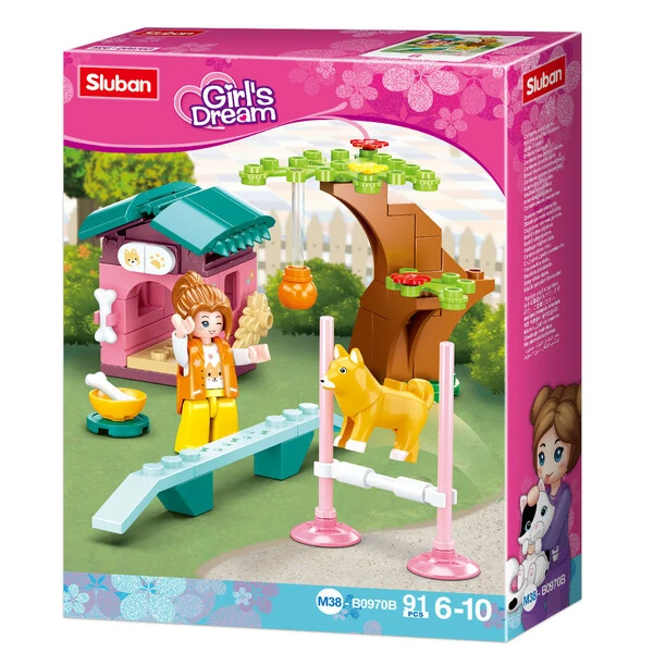 Set de construcție ”parc de distracții pentru animale de companie”, 6 modele, de la 79 pînă la 91 elem. 7