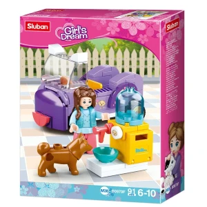 Set de construcție ”parc de distracții pentru animale de companie”, 6 modele, de la 79 pînă la 91 elem. Thumbnail 3