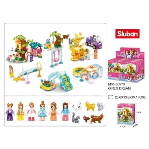 Set de construcție ”parc de distracții pentru animale de companie”, 6 modele, de la 79 pînă la 91 elem. Thumbnail 2