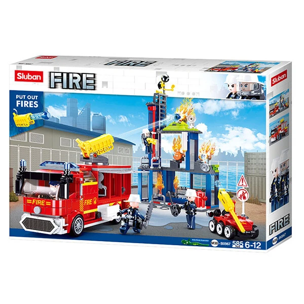 Set de construcție „centrul de pregătire a pompierilor”, 585 elem. 3