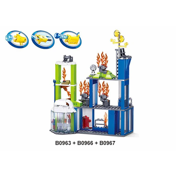 Set de construcție „centrul de pregătire a pompierilor”, 585 elem. 6