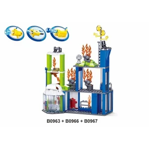 Set de construcție „centrul de pregătire a pompierilor”, 585 elem. Thumbnail 6