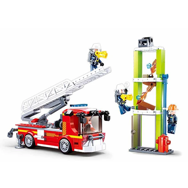 Set de construcție ”mașină de pompieri cu scară”, 343 elem. 2