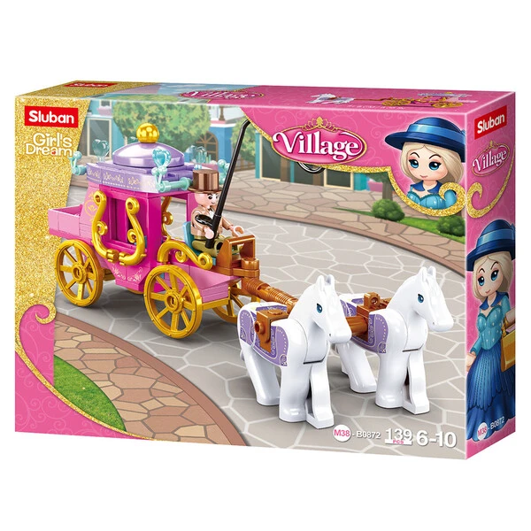 Set de construcție ”trăsura cu doi cai”, 139 elem. 3