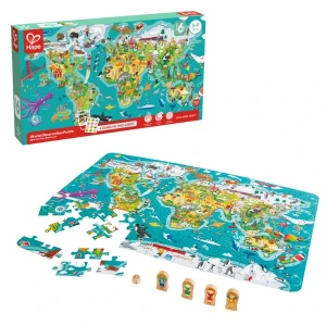 Puzzle și joc - turul lumii (2 in 1)