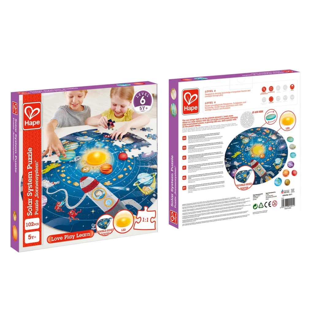 Puzzle "sistemul solar", 102 elem. 6