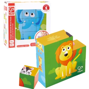Set cuburi din lemn &quot;Jungla&quot;, 9 buc.