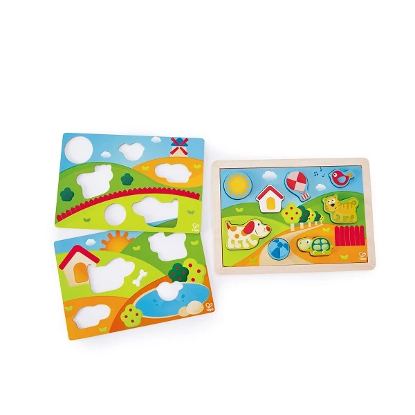 Puzzle cîmpul însorit (3 în 1) 3
