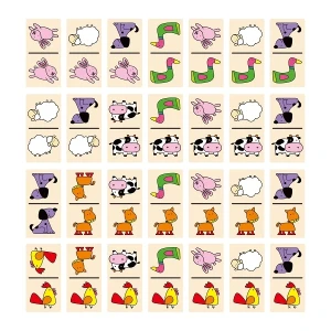 Joc de masă domino „animaile” Thumbnail 2