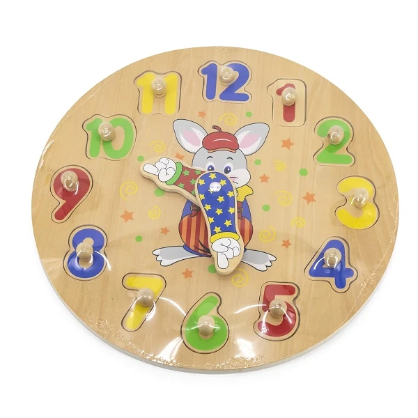 Puzzle din lemn „ceas” 2