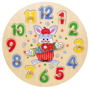 Puzzle din lemn „ceas”