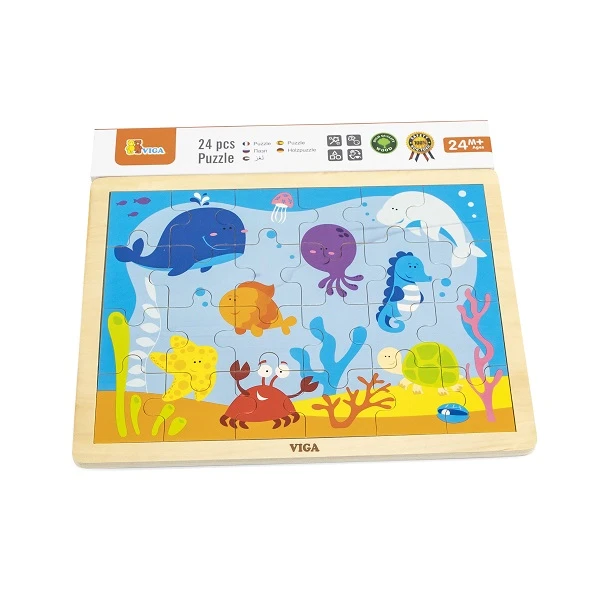 Puzzle din lemn "ocean" 24 elem. 2
