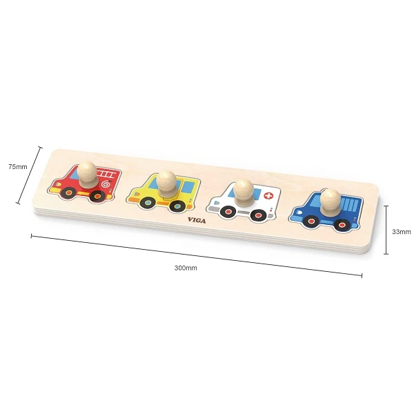 Puzzle din lemn cu buton „transport de prim ajutor” 3