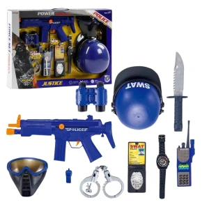 Set de joc poliție cu accesorii (cu lumini/sunete)