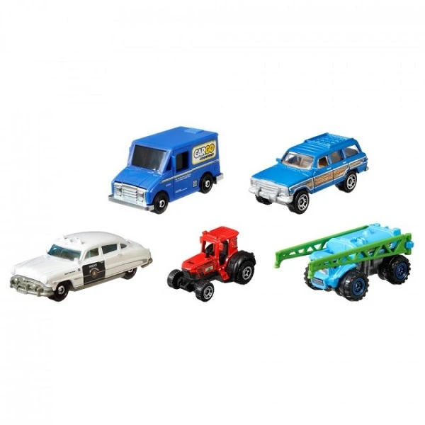 Hot wheels set 5 masini de baza matchbox (as). 2