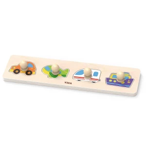 Puzzle din lemn cu buton „Autoturisme&quot;