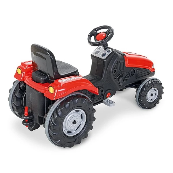 Tractor cu pedale "mega", roșu/verde 4