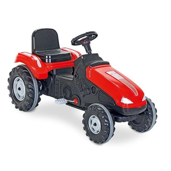 Tractor cu pedale "mega", roșu/verde 2