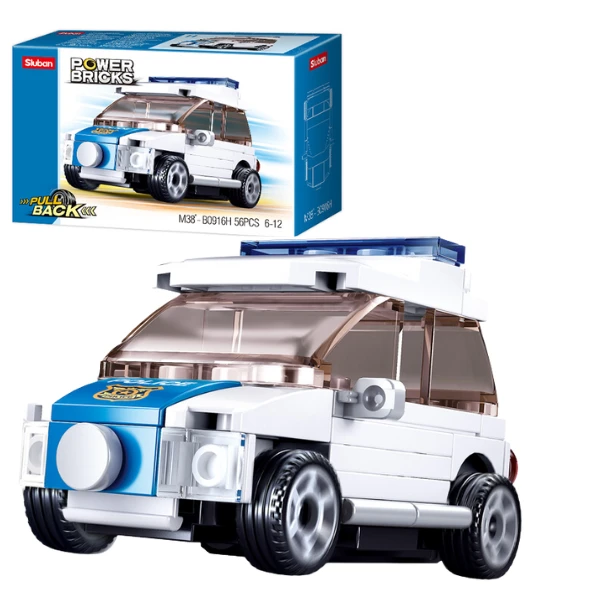 Set de construcție ”mașină sport”, cu inerție 8 modele, de la 54 pînă la 61 elem. 10